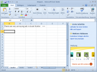 Excel Starter with ad bar